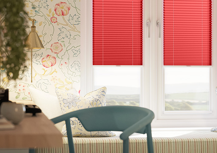 Solaris, Cardinal - Clip Fit Pleated Blind - Image 5
